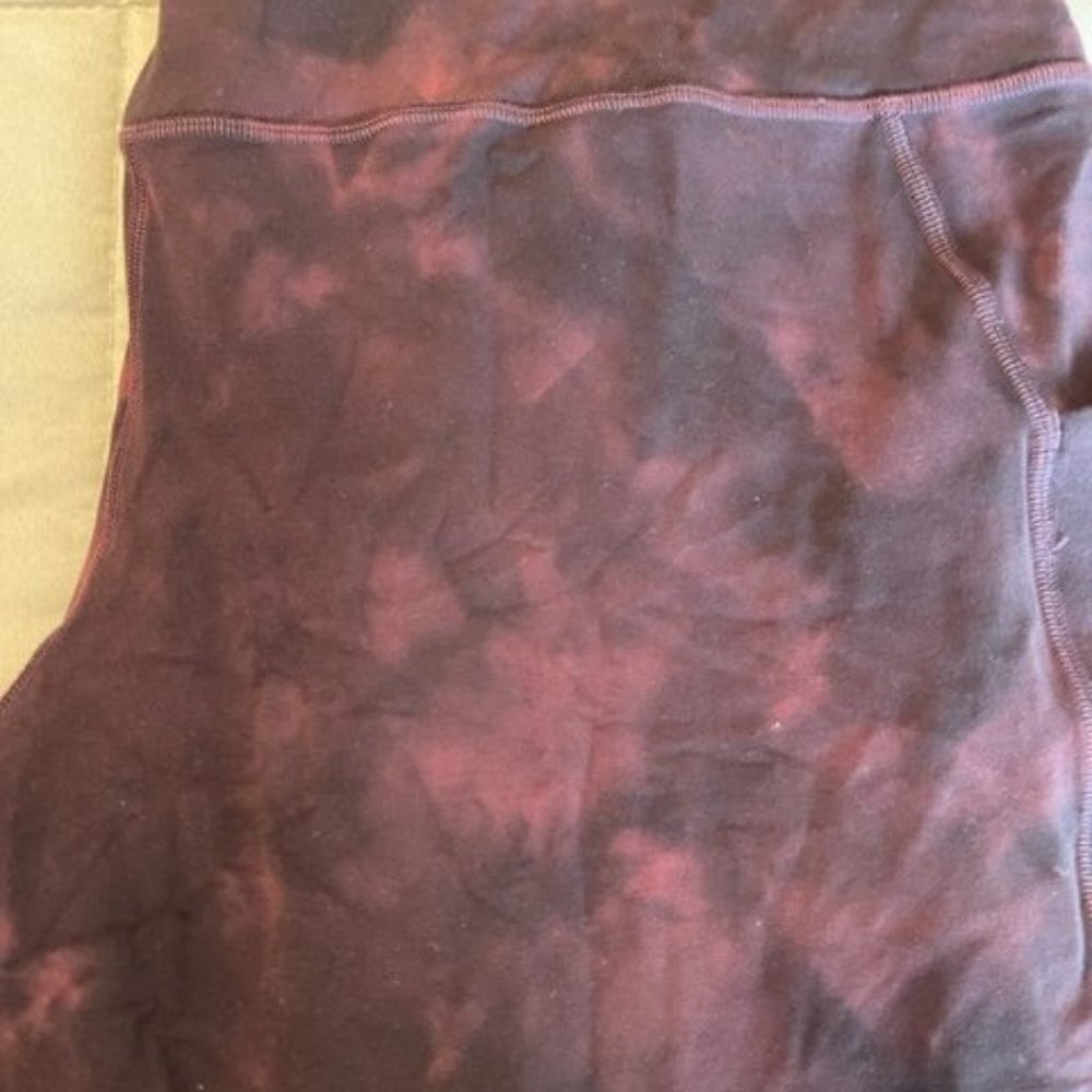 LULULEMON ALIGN HIGH-RISE Burgundy/Black Size: 20